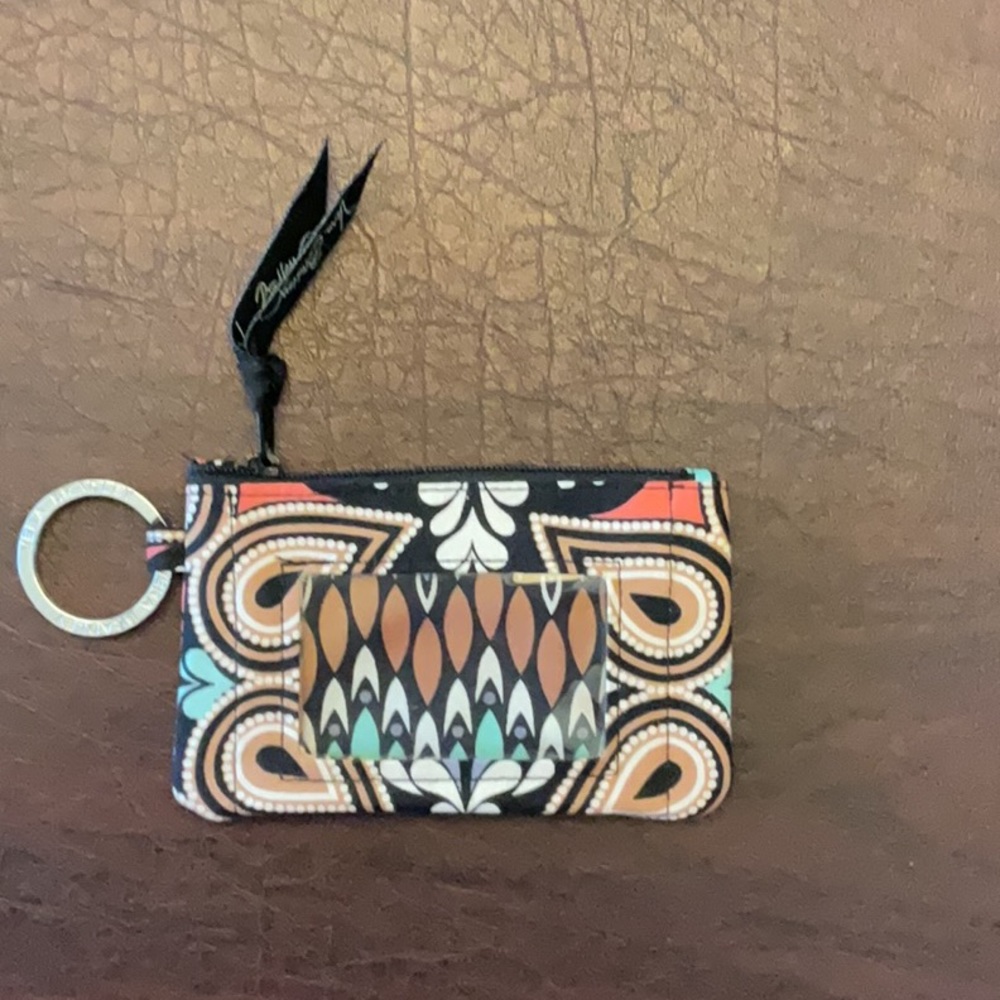 Vera Bradley Zip Keychain Wallet ID Holder